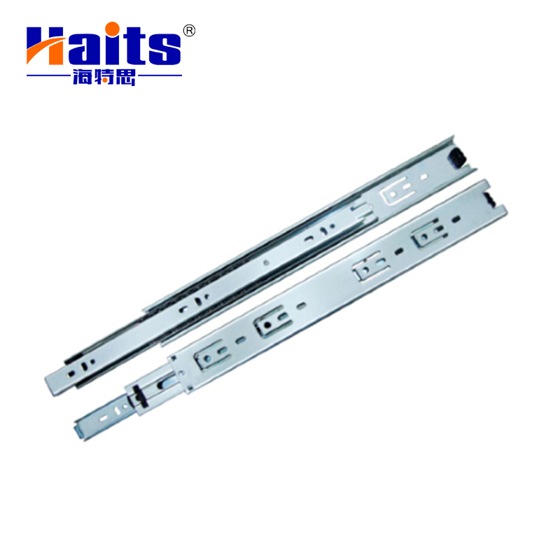 HT-01.010 42mm 3-Fold Cold-Rolled Steel Plate Ball Bearing Heavy Duty Drawer Slide