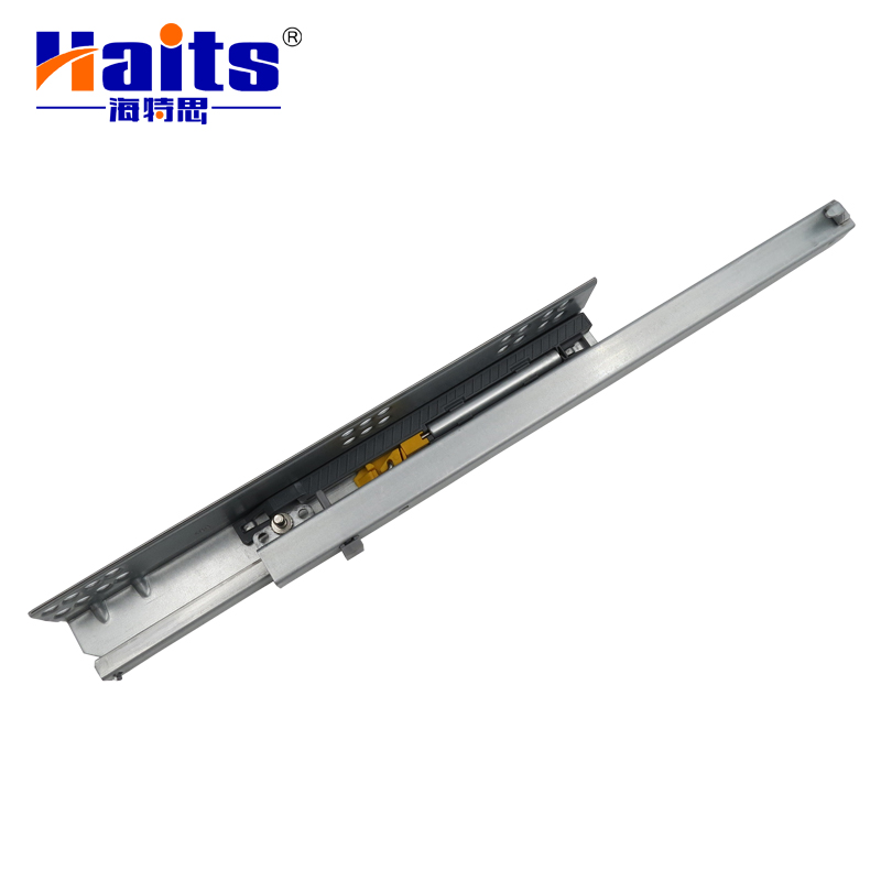 HT-01.019 HS1 2-Fold Concealed Soft Close Drawer Runner With Adjustable Pin For 18 mm Board Drawer Slide Extension Ball Bearing soft close drawer runner