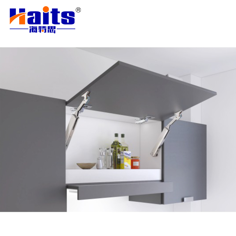HT-05.063B Furniture Hardware Heavy Duty Cabinet Support In Right Angle Lift Cabinet Support Lift System Support Flap Stay