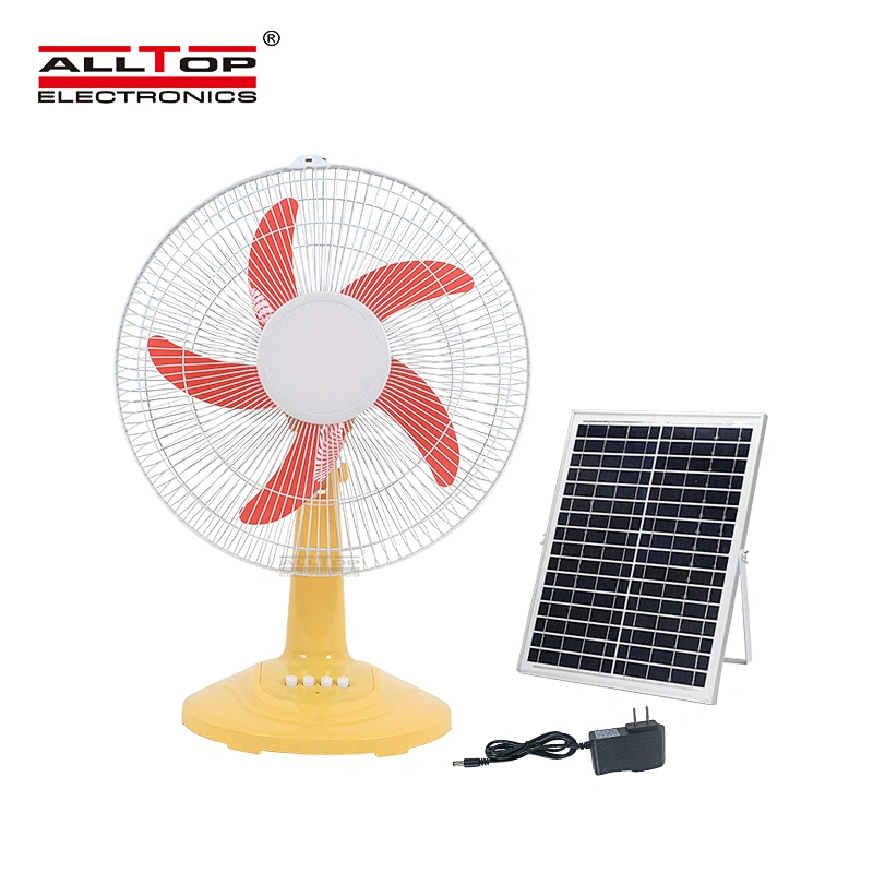 ALLTOP 16 Inch 24w solar panel home portable stand rechargeable energy solar powered fan solar fan
