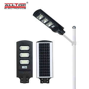 ALLTOP Hot Sale Ip65 Waterproof Outdoor Remote Control Motion Sensor 30W 60W 90W Integrated All In One Solar Led Street Light