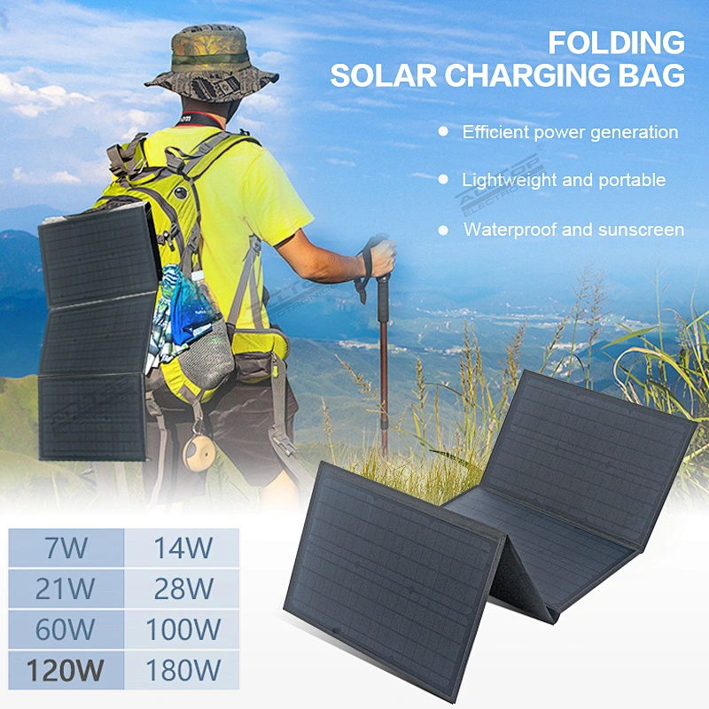 ALLTOP 150W 18V Waterproof Outdoor Sunpower Flexible Five Foldable Solar Panel