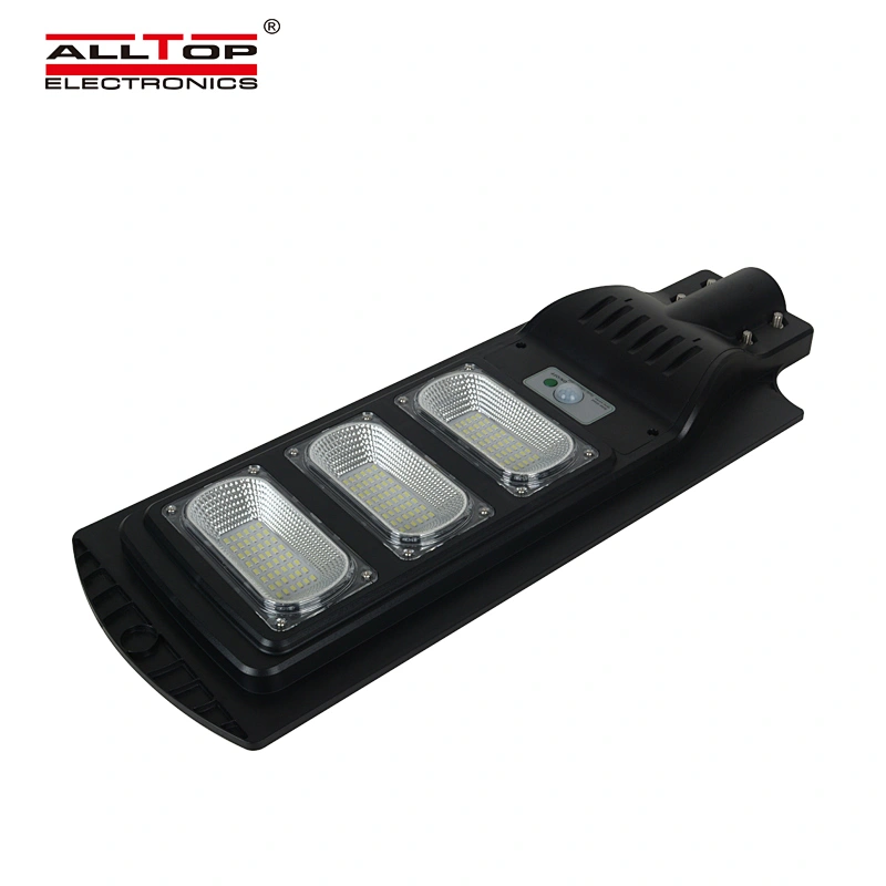 ALLTOP Hot Sale Ip65 Waterproof Outdoor Remote Control Motion Sensor 30W 60W 90W Integrated All In One Solar Led Street Light