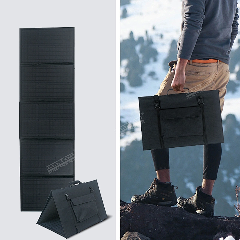 ALLTOP 150W 18V Waterproof Outdoor Sunpower Flexible Five Foldable Solar Panel