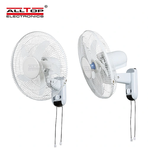 ALLTOP Low price cooling electric type high-speed home interior mute 16 Inch solar wall mounted fan