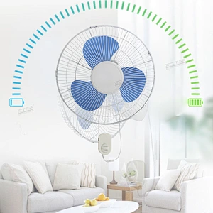 ALLTOP Low price cooling electric type high-speed home interior mute 16 Inch solar wall mounted fan