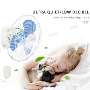 ALLTOP Low price cooling electric type high-speed home interior mute 16 Inch solar wall mounted fan