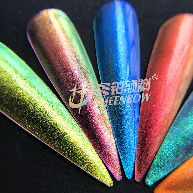 New Candy Aurora Pigments for Nail Gel Polish Guangzhou Sheenbow Pigment  Technology Co., Ltd