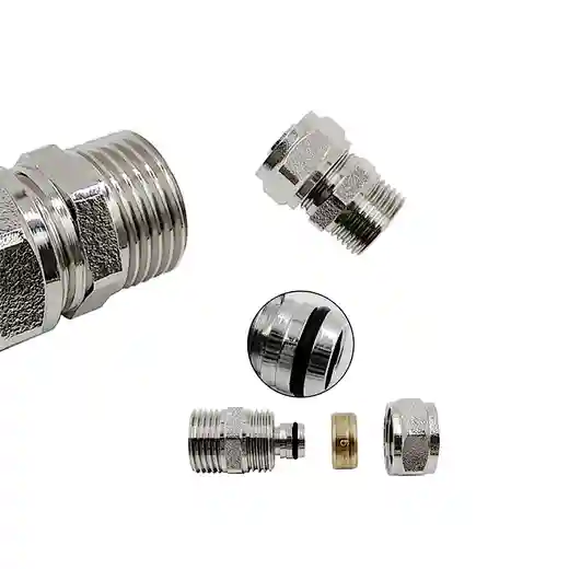 Pex Brass Fittings Socket compression fitting underfloor