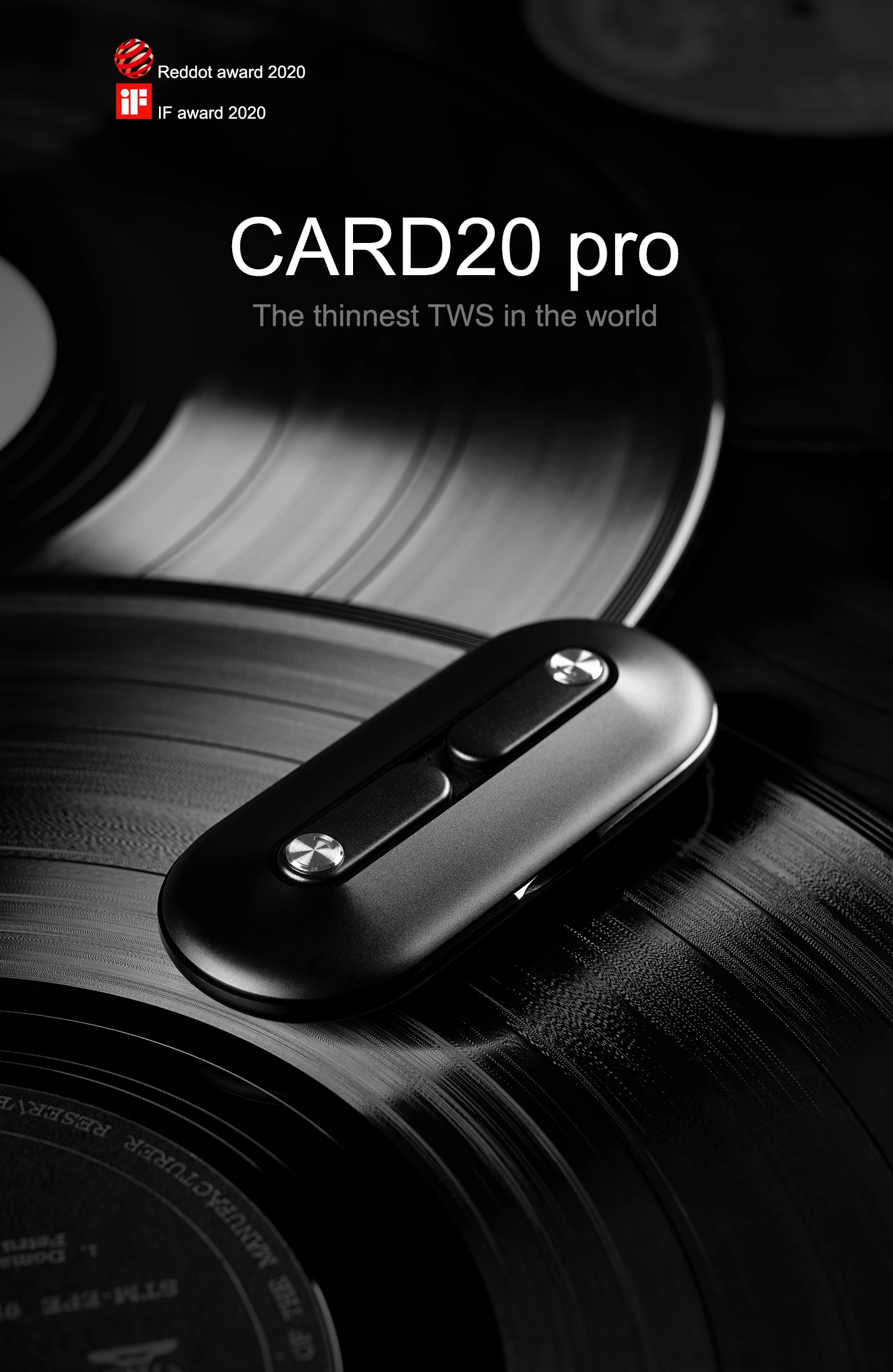 CARD20 pro / Paper Thin TWS Headphones