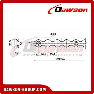 LO11 Aluminum Alloy Type Track