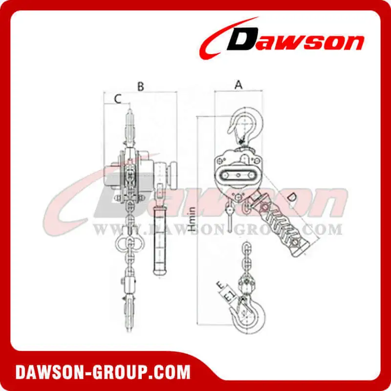 DSV3 0.25T 0.5T Lever Block for Tightening