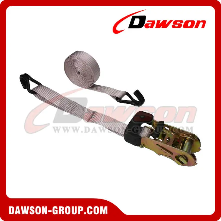 1'' x 20' Rubber Coated Ratchet Strap with Vinyl Coated Wire Hooks - Dawson Group - china manufacturer supplier