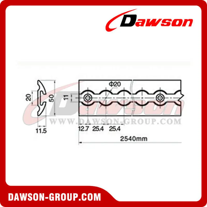 LO215 Aluminum Alloy Type Track