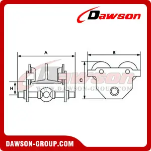 DS-PTF Type Push Travel Trolley