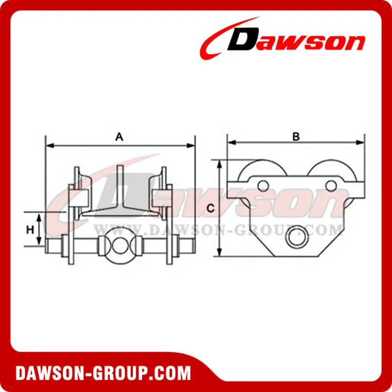 DS-PTF Type Push Travel Trolley