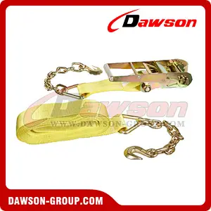 3 inch 27 feet Ratchet Strap With Chain Extension