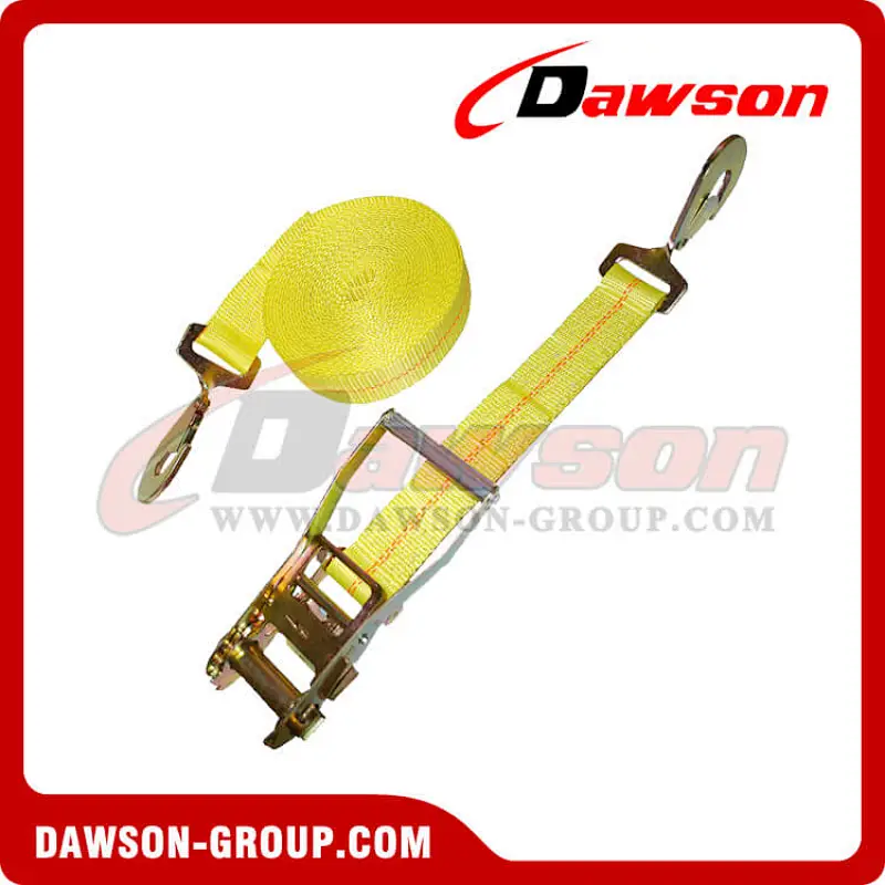 2 inch Custom Ratchet Strap with Twisted Snap Hooks