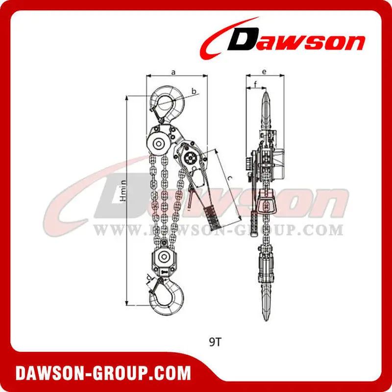DAWSON New Hand Plate Lever Hoist Lever Block for Electricity
