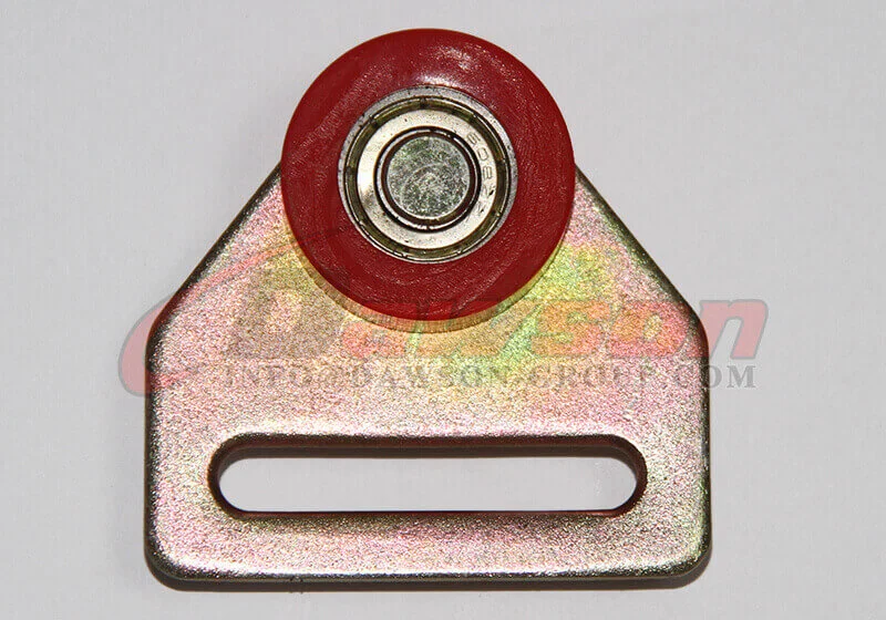 Zinc Plated Steel Roller with Red Wheel-Ball Bearing - China Supplier, Factory