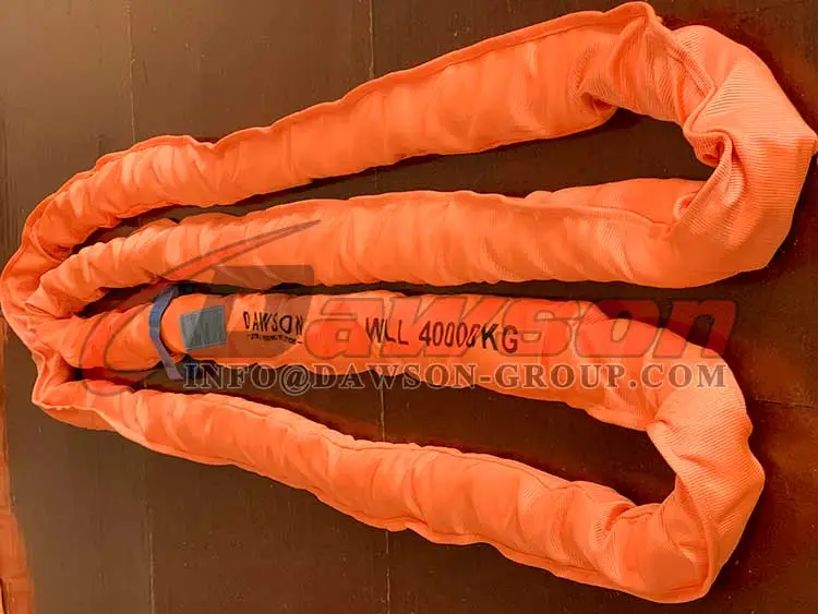 40000KG Round Sling for Lifting, 40000kg Polyester Round Slings - Dawson Group Ltd. - China Manufacturer, Supplier, Factory