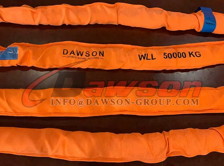 50000KG Polyester Round Sling, 50Ton Round Lifting Slings - Dawson Group Ltd. - China Manufacturer, Supplier, Factory 50000KG Polyester Round Sling, 50Ton Round Lifting Slings - Dawson Group Ltd. - China Manufacturer, Supplier, Factory