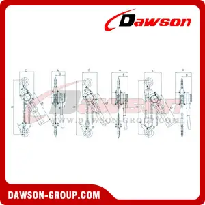 DSSB-ZL 0.5T - 6T Lever Hoist, Manual Lever Block for Lifting Goods