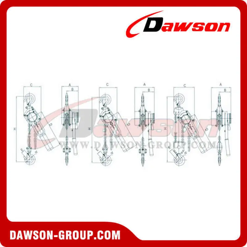 DSSB-ZL 0.5T - 6T Lever Hoist, Manual Lever Block for Lifting Goods