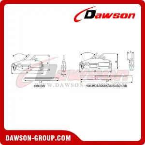 Wire Rope Pulling Hoist Aluminium Body