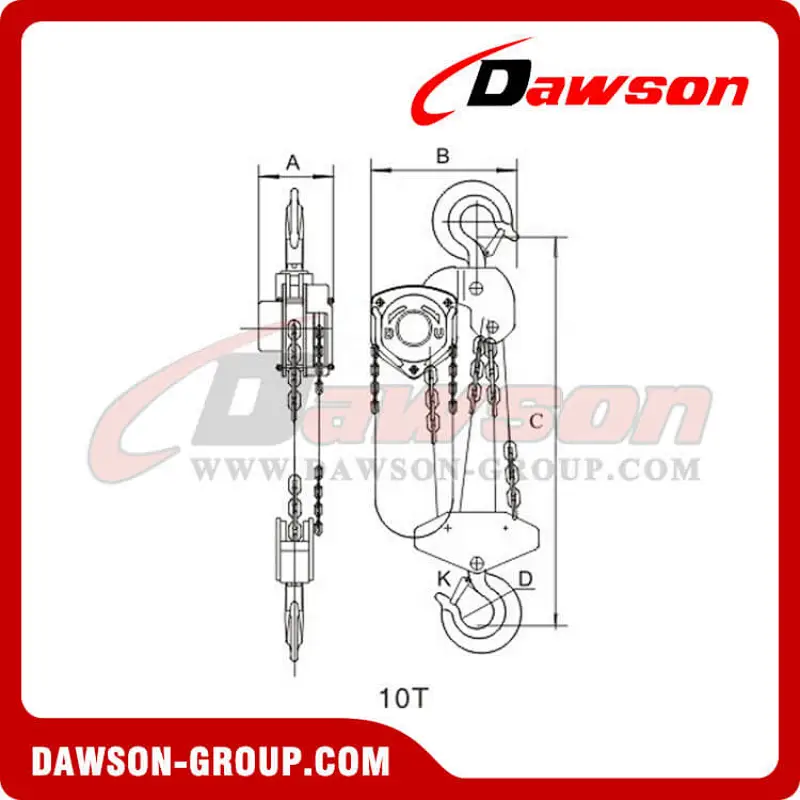 DS-HSZ-A 619 Series 0.5T - 20T Chain Block for Loading and Unloading