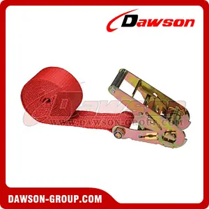 2 inch 10 feet RED Endless Ratchet Strap - No Hook