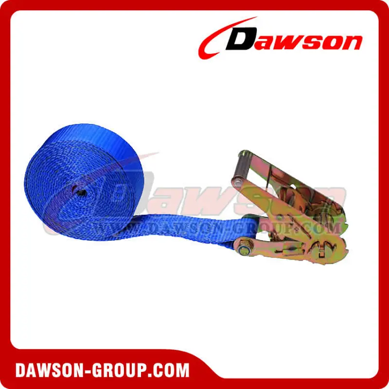 2 inch 20 feet Blue Heavy Duty Ratchet Strap - No Hook