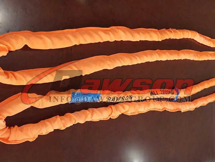 25T 8M Round Sling, Synthetic Lifting Sling - Dawson Group Ltd. - China Manufacturer, Supplier, Factory 25T 8M Round Sling, Synthetic Lifting Sling - Dawson Group Ltd. - China Manufacturer, Supplier, Factory