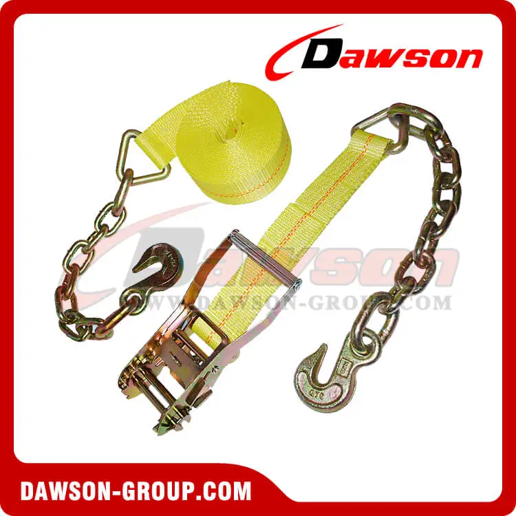 2 Ratchet Strap with Chain Hook - Dawson Group - china manufacturer supplier