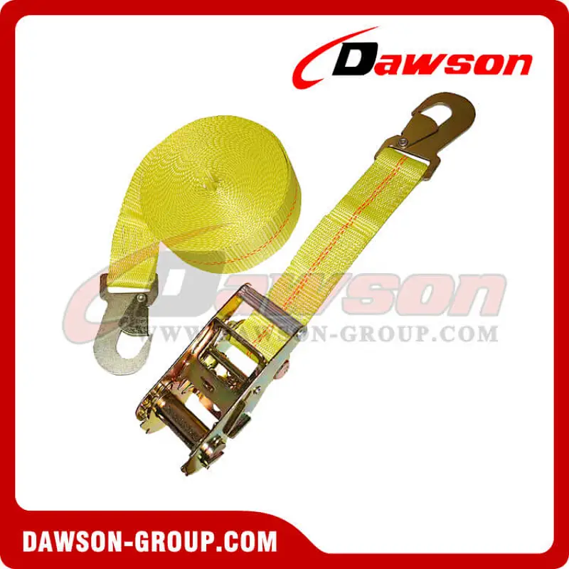 2 inch Ratchet Strap with Flat Snap Hooks