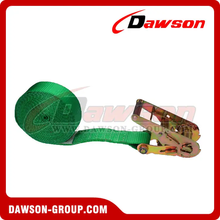 2'' X 20' Green Heavy Duty Ratchet Strap- china manufacturer supplier - Dawson Group