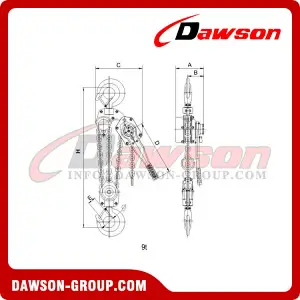 DS-EX-L Spark Proof Lever Hoist / EX-proof Lever Block for Lifting