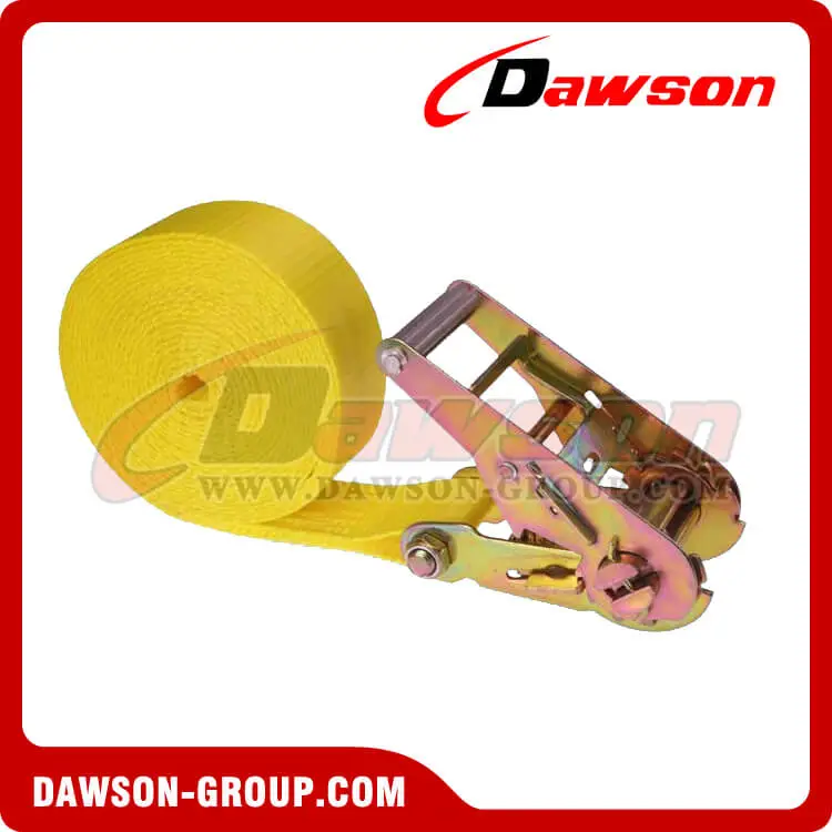 2'' X 20' Yellow Heavy Duty Endless Ratchet Strap- china manufacturer supplier - Dawson Group