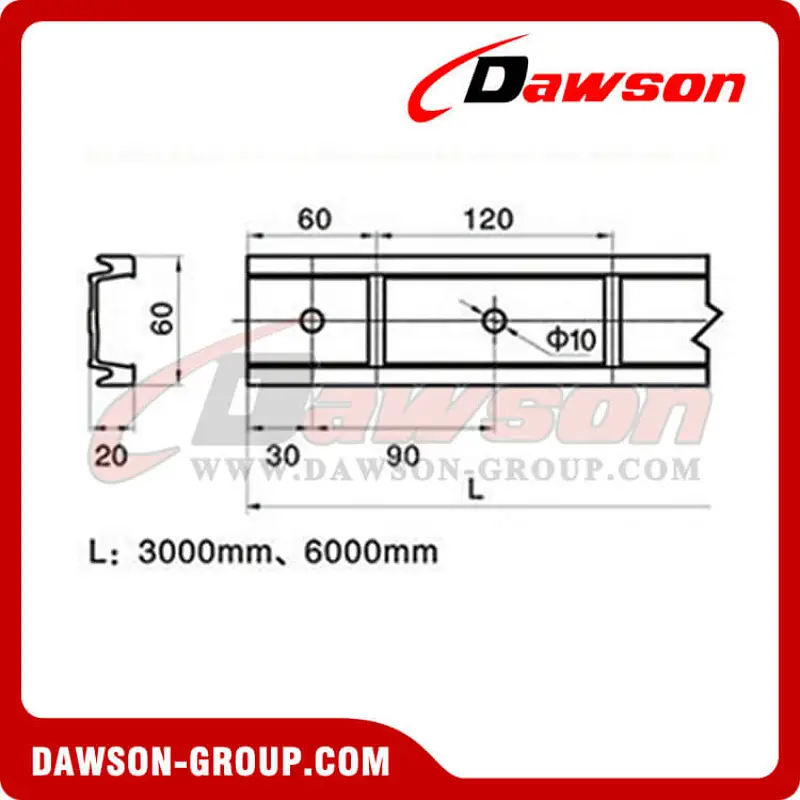 49007 Aluminum Bar Track