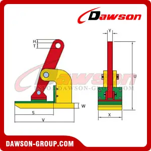 DS-NHK Non-marking Horizontal Lifting Clamp Plate Clamps