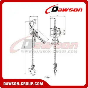 0.25T - 9T Aluminum Alloy Lever Hoist, Lever Block for Lifting Goods