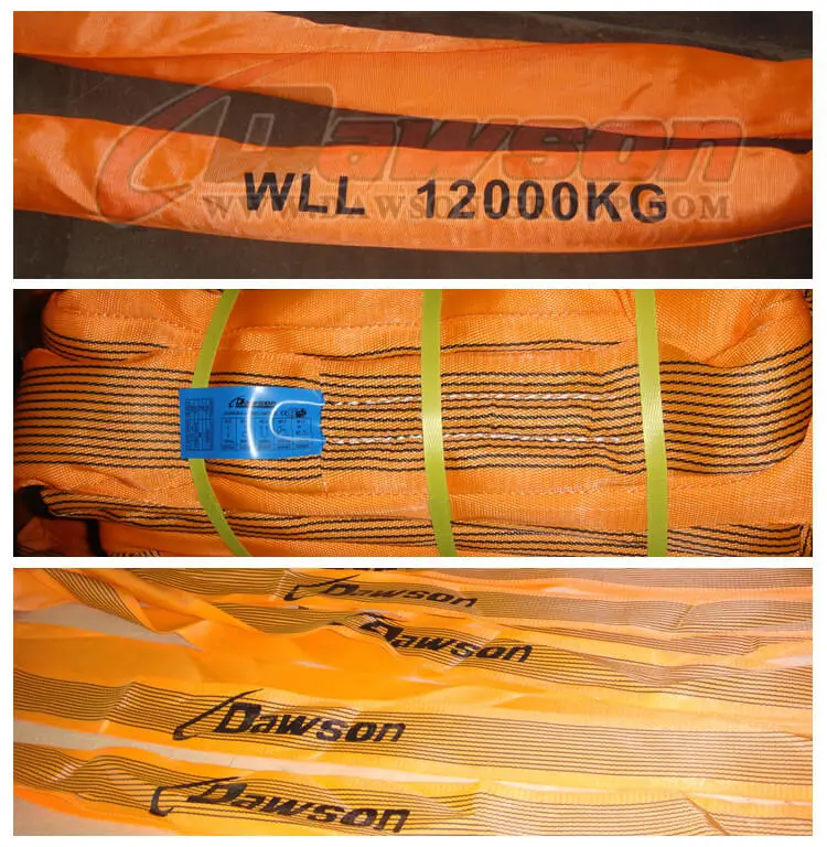 WLL 12T Polyester Round Slings - Dawson Group Ltd. - China Manufacturer, Supplier, Factory
