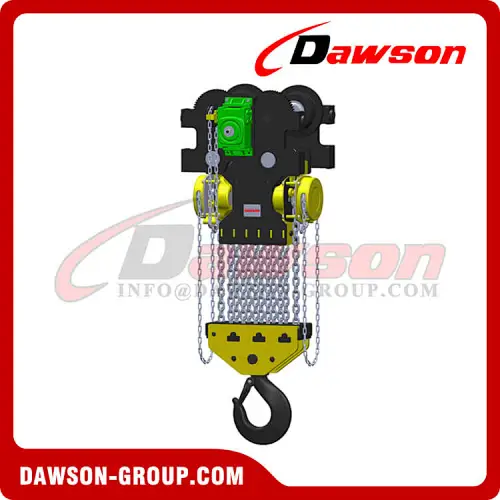 20T 25T Low Headroom Hoist Trolley, 20000KG 25000KG Hand Pull Trolley Hoist Combination