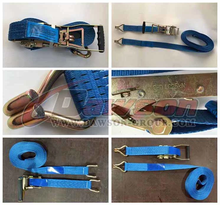 1500Kg Cambuckle 6m With Hooks Ergo Ratchet Tie Downs - China Manufacturer Supplier