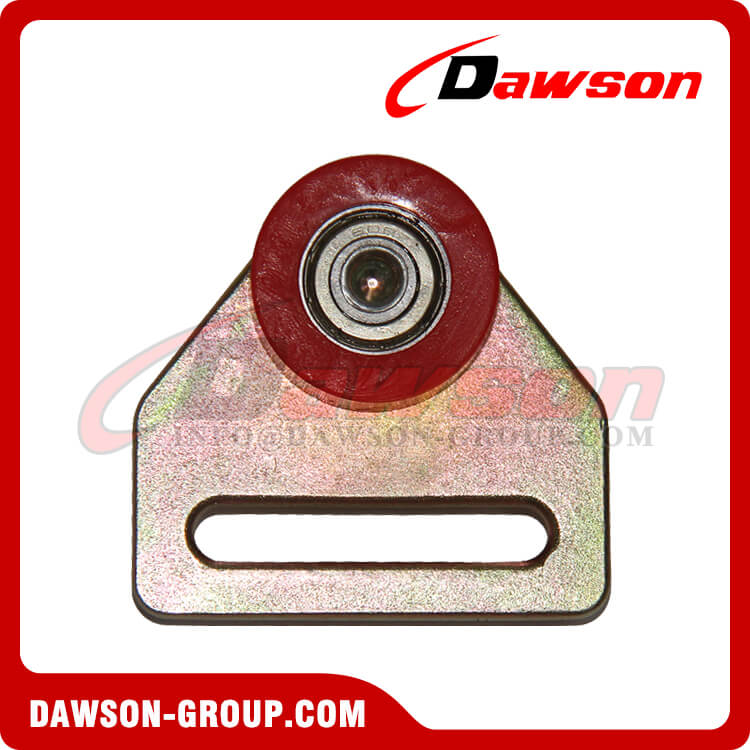 Zinc Plated Steel Roller with Red Wheel-Ball Bearing - China Supplier