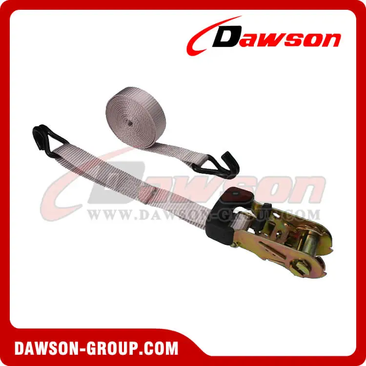 1'' x 10' Rubber Coated Ratchet Strap with Vinyl Coated Wire Hooks - Dawson Group - china manufacturer supplier