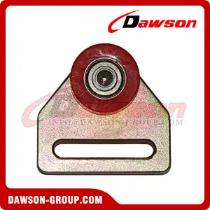 Zinc Plated Steel Roller with Red Wheel-Ball Bearing for Truck Part