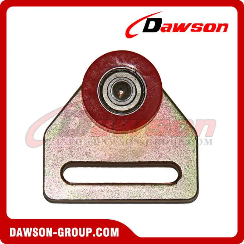Zinc Plated Steel Roller with Red Wheel-Ball Bearing for Truck Part
