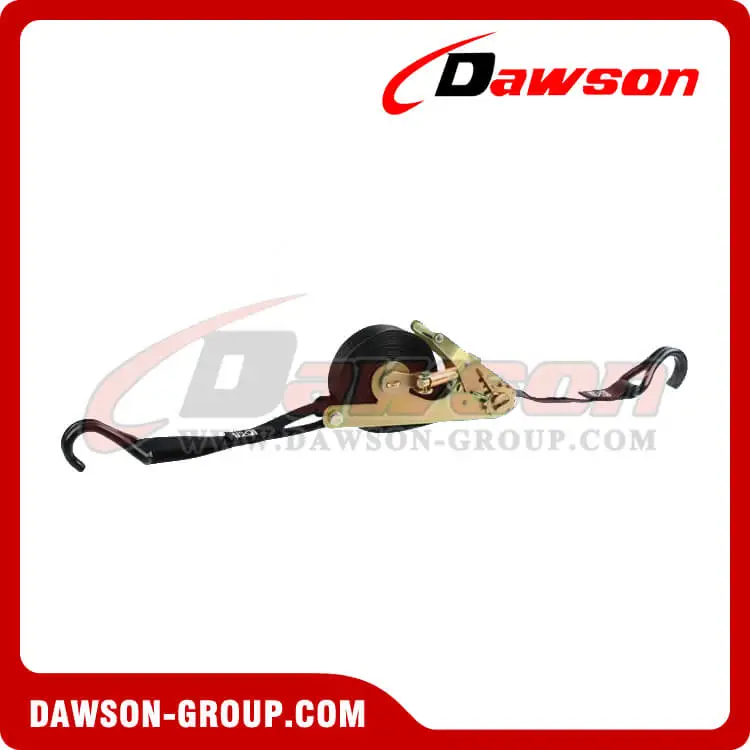 1'' x 15' Self Contained Ratchet Strap with Wire Hooks - Dawson Group - china manufacturer supplier 1'' x 15' Self Contained Ratchet Strap with Wire Hooks - Dawson Group - china manufacturer supplier