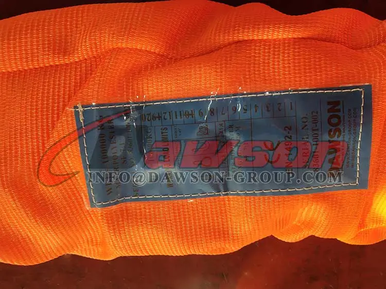 100T Round Sling for Lifting, Polyester Round Slings - Dawson Group Ltd. - China Manufacturer, Supplier, Factory